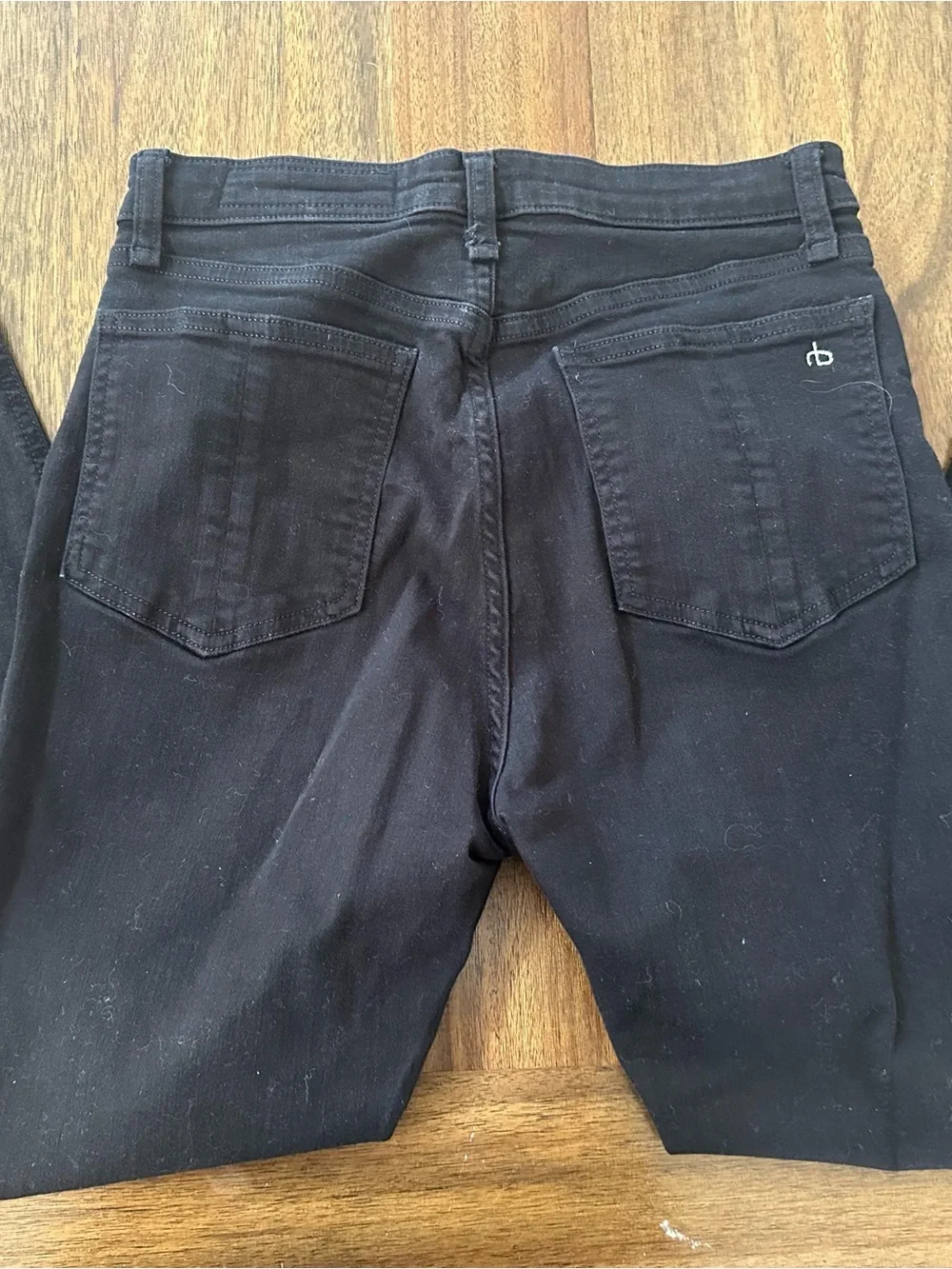 rag & bone Nina high rise ankle skinny Jeans in Black
